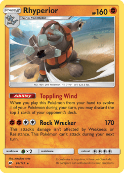 Rhyperior 67/147 Burning Shadows