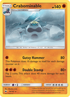 Crabominable 74/147 Burning Shadows
