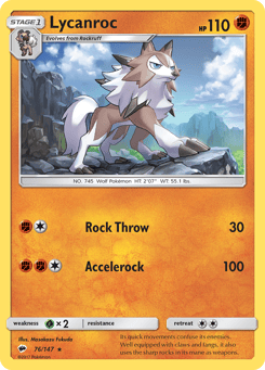 Lycanroc 76/147 Burning Shadows