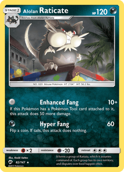 Alolan Raticate 82/147 Burning Shadows
