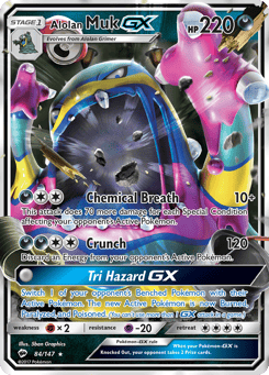 Alolan Muk-GX 84/147 Burning Shadows