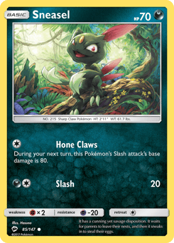 Sneasel 85/147 Burning Shadows