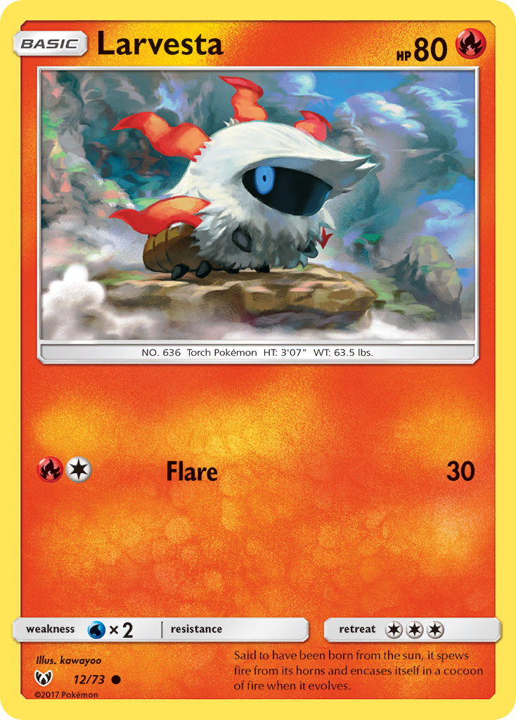Larvesta 12/73 Shining Legends