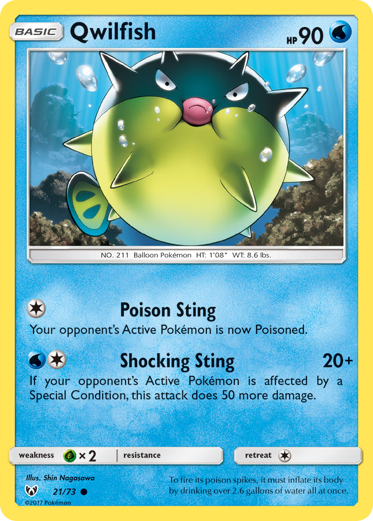 Qwilfish 21/73 Shining Legends