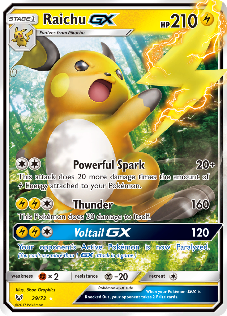 Raichu-GX 29/73 Shining Legends