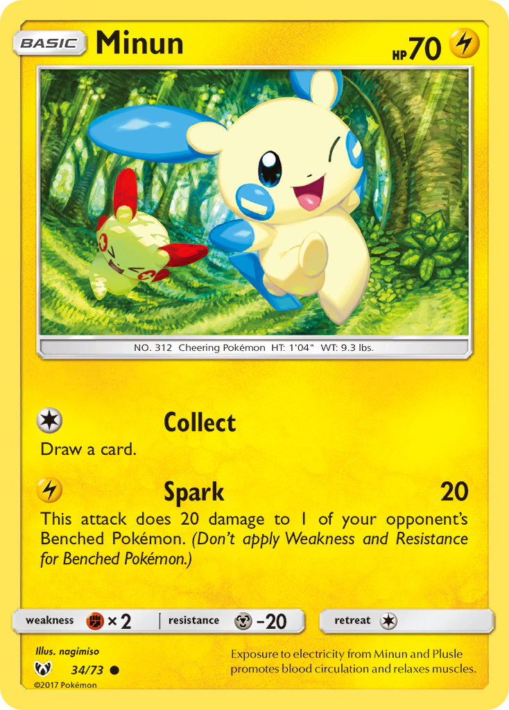 Minun 34/73 Shining Legends