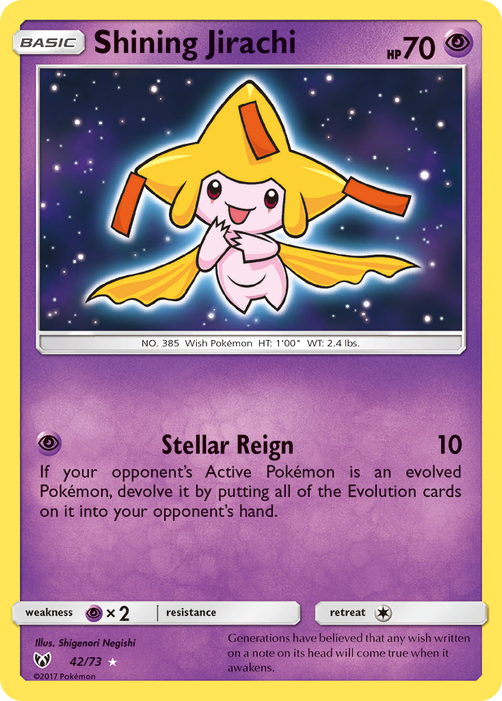 Shining Jirachi 42/73 Shining Legends