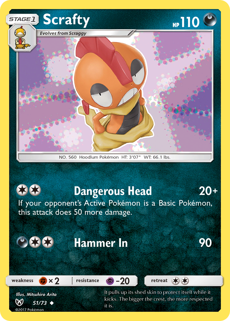 Scrafty 51/73 Shining Legends