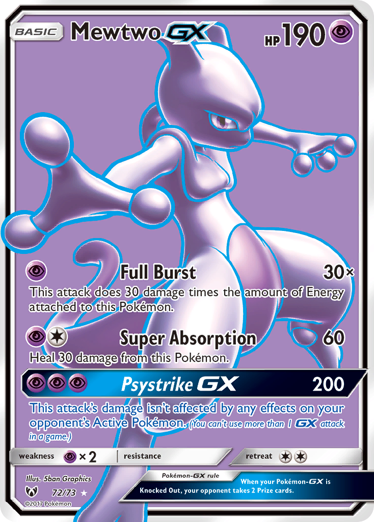 Mewtwo-GX 72/73 Shining Legends