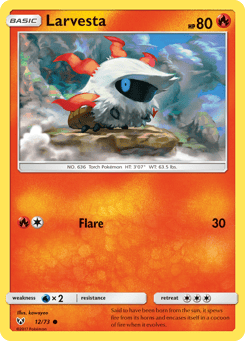 Larvesta 12/73 Shining Legends
