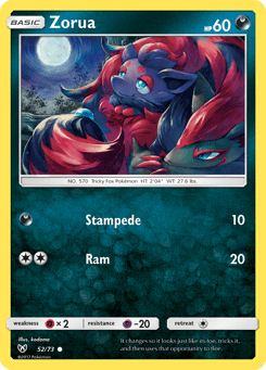 Zorua 52/73 Shining Legends