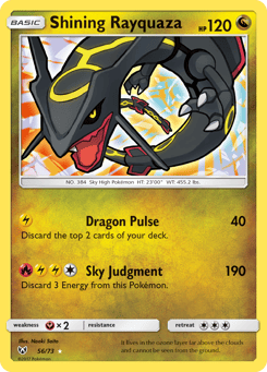 Shining Rayquaza 56/73 Shining Legends