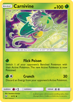 Carnivine 6/73 Shining Legends