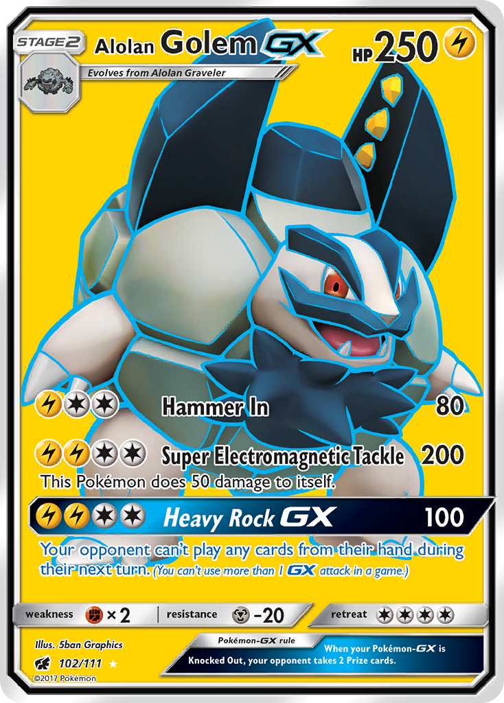 Alolan Golem-GX 102/111 Crimson Invasion