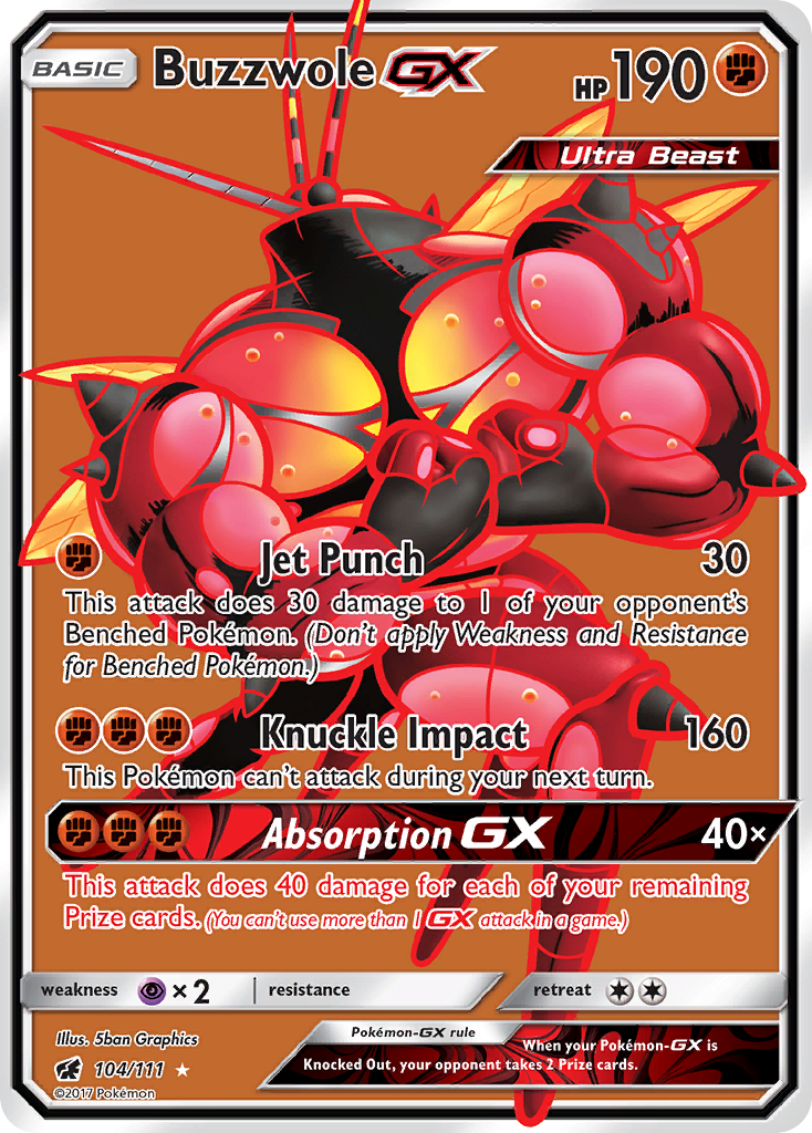 Buzzwole-GX 104/111 Crimson Invasion