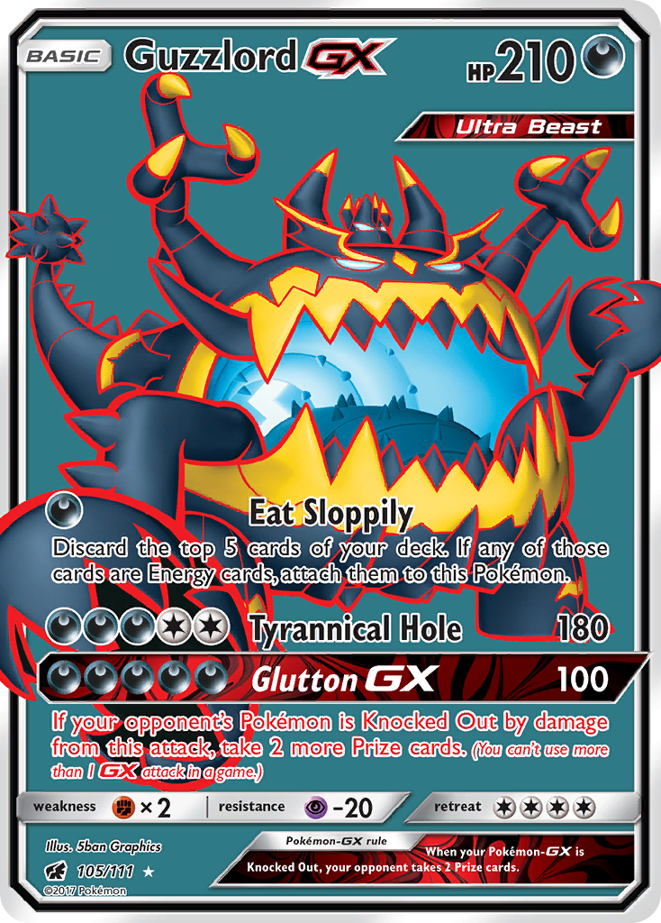 Guzzlord-GX 105/111 Crimson Invasion