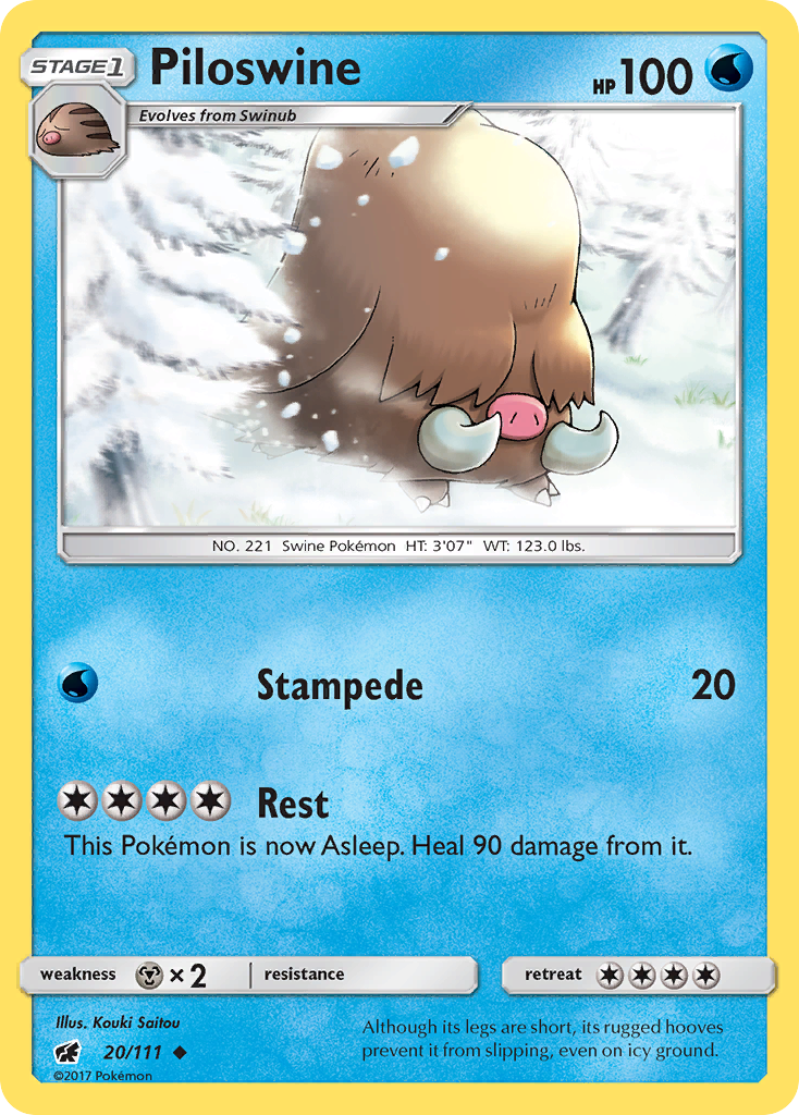 Piloswine 20/111 Crimson Invasion