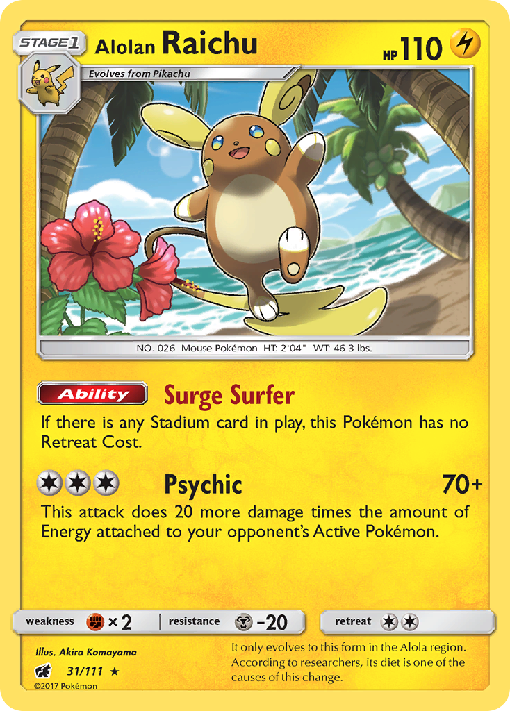 Alolan Raichu 31/111 Crimson Invasion
