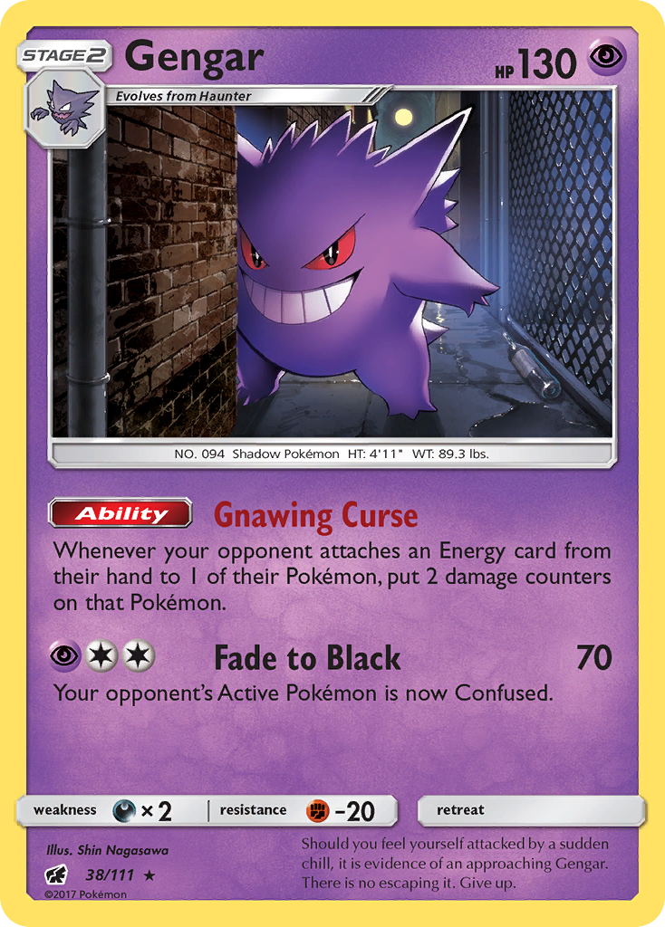 Gengar 38/111 Crimson Invasion