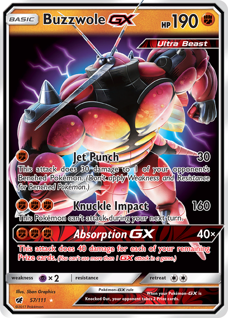 Buzzwole-GX 57/111 Crimson Invasion