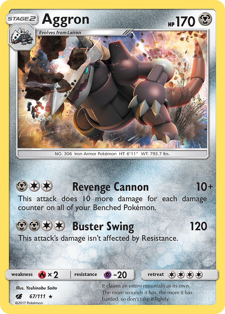 Aggron 67/111 Crimson Invasion