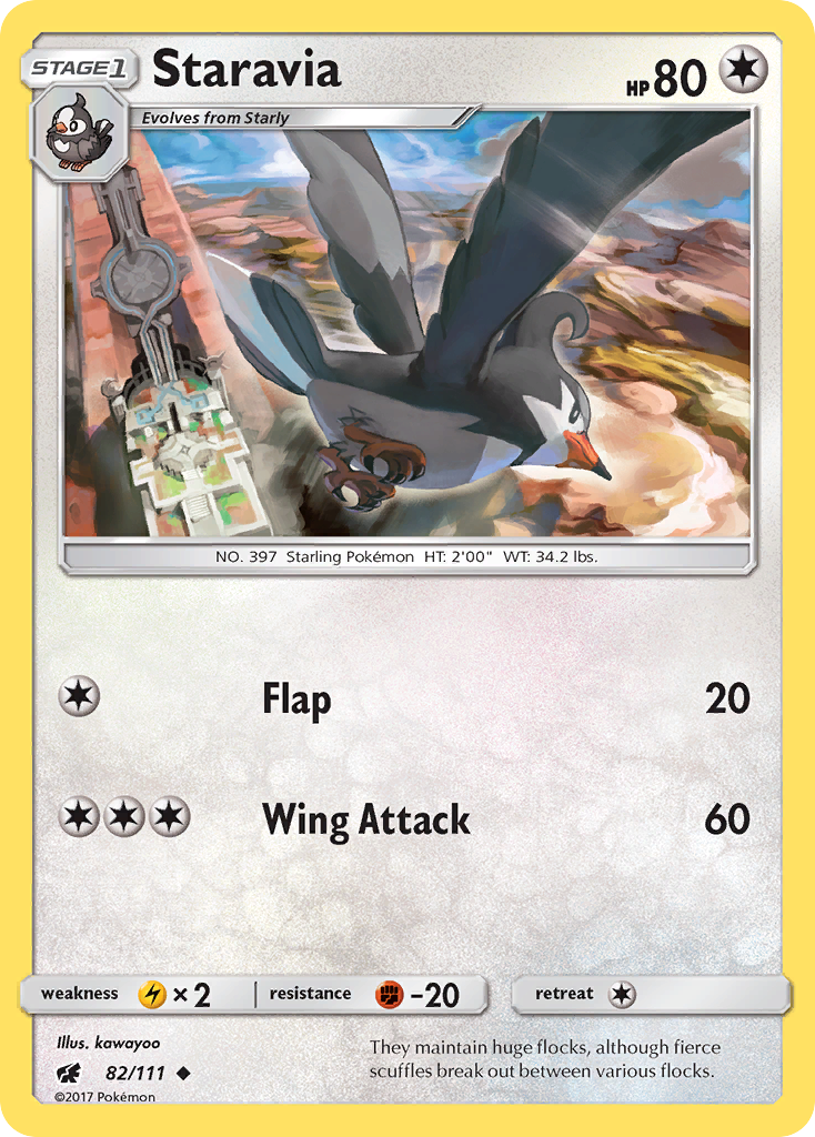 Staravia 82/111 Crimson Invasion