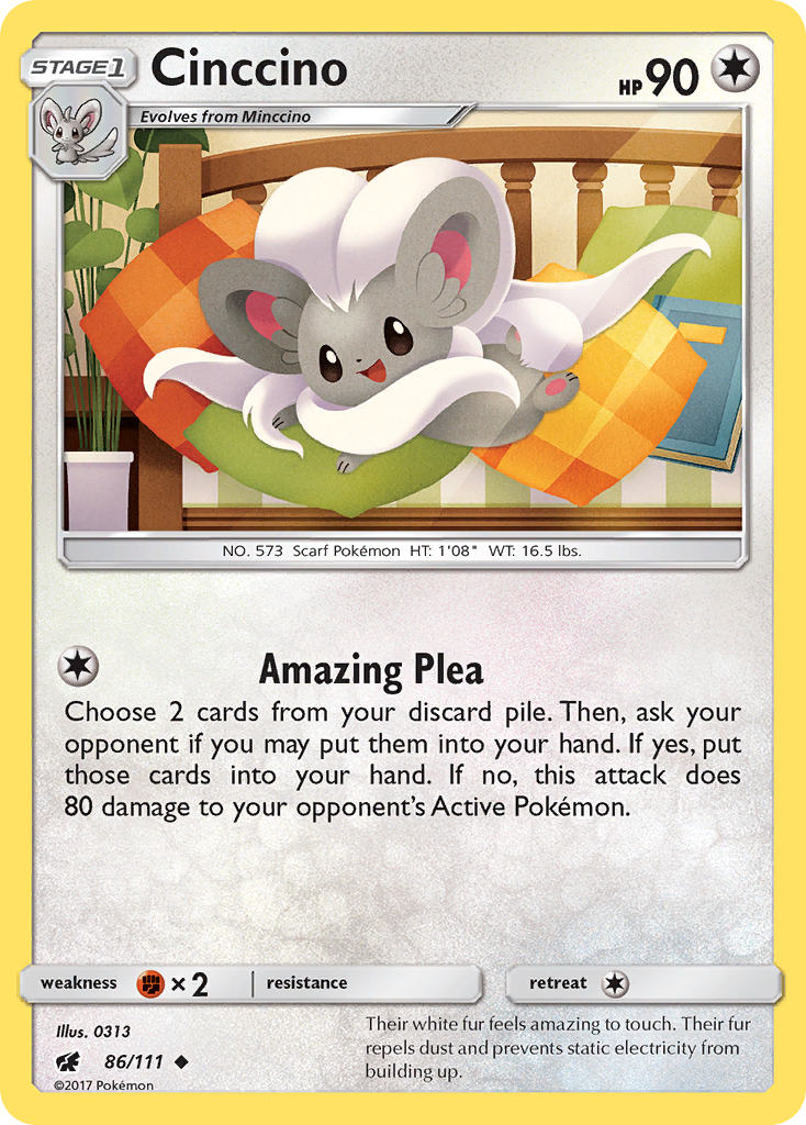 Cinccino 86/111 Crimson Invasion