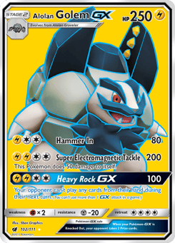 Alolan Golem-GX 102/111 Crimson Invasion