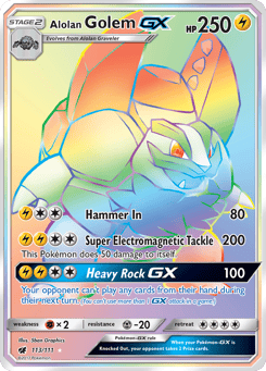 Alolan Golem-GX 113/111 Crimson Invasion