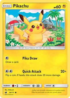 Pikachu 30/111 Crimson Invasion