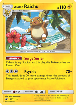 Alolan Raichu 31/111 Crimson Invasion