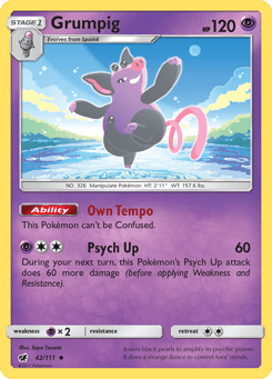 Grumpig 42/111 Crimson Invasion