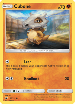 Cubone 52/111 Crimson Invasion