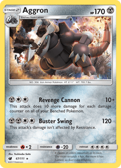 Aggron 67/111 Crimson Invasion