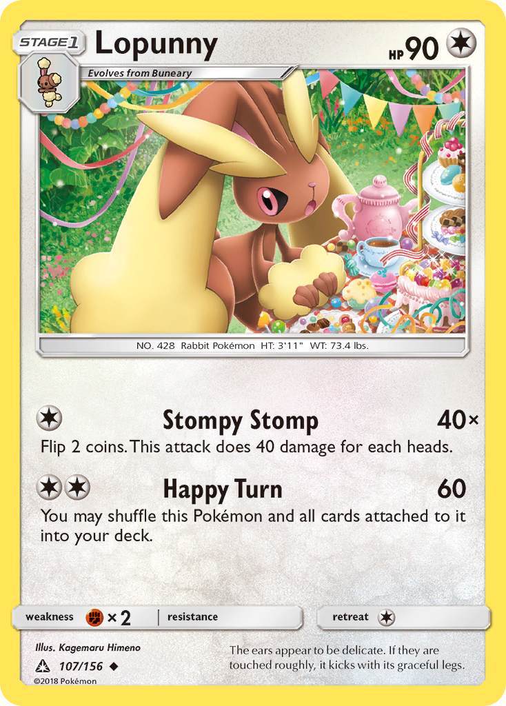 Lopunny 107/156 Ultra Prism