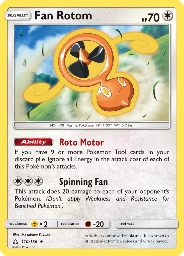 Fan Rotom 110/156 Ultra Prism