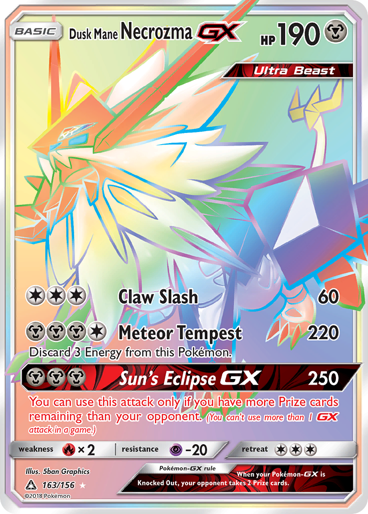 Dusk Mane Necrozma-GX 163/156 Ultra Prism