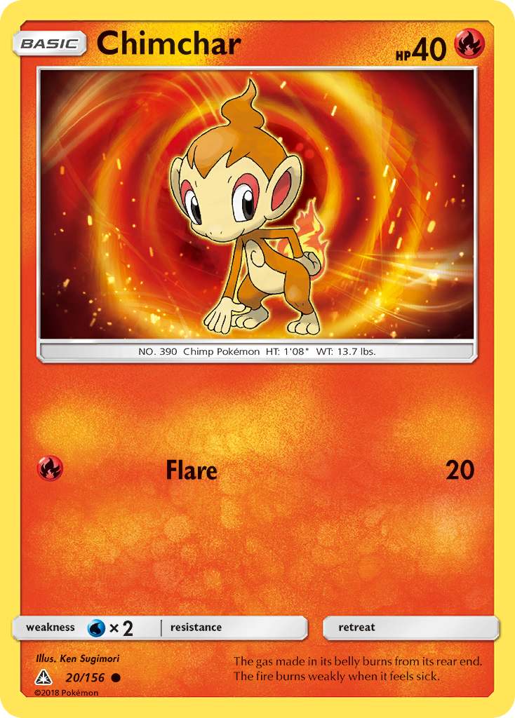 Chimchar 20/156 Ultra Prism