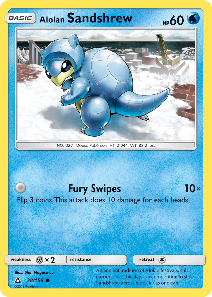 Alolan Sandshrew 28/156 Ultra Prism
