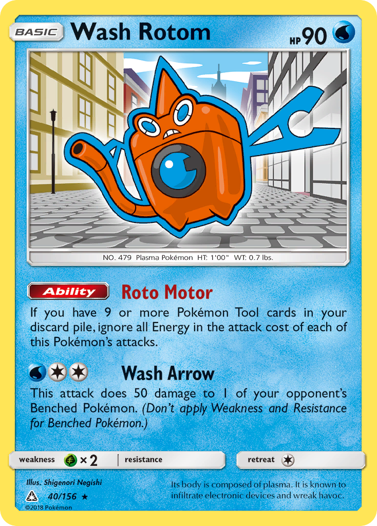 Wash Rotom 40/156 Ultra Prism