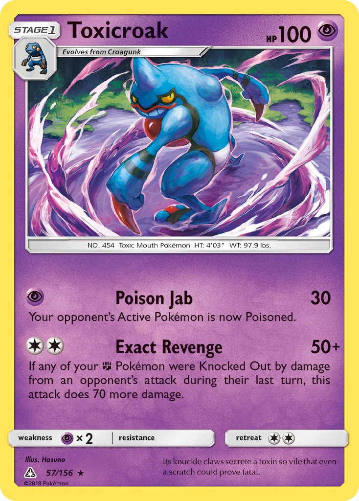 Toxicroak 57/156 Ultra Prism