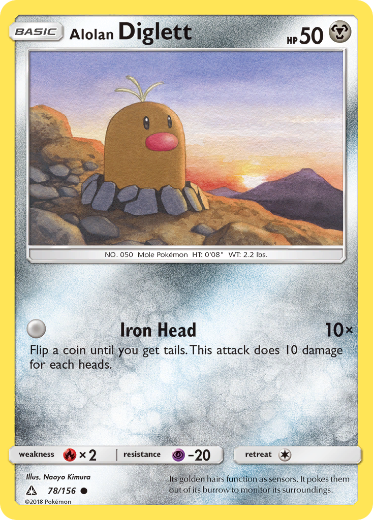 Alolan Diglett 78/156 Ultra Prism