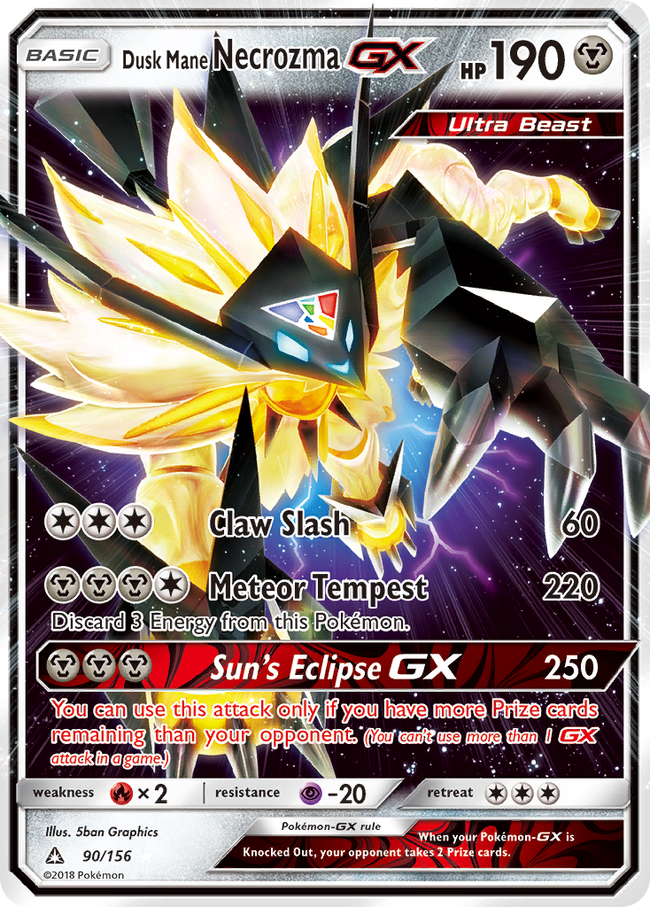 Dusk Mane Necrozma-GX 90/156 Ultra Prism