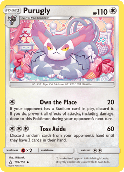 Purugly 109/156 Ultra Prism