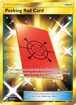 Peeking Red Card 169/156 Ultra Prism