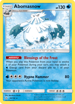 Abomasnow 38/156 Ultra Prism