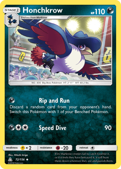 Honchkrow 72/156 Ultra Prism