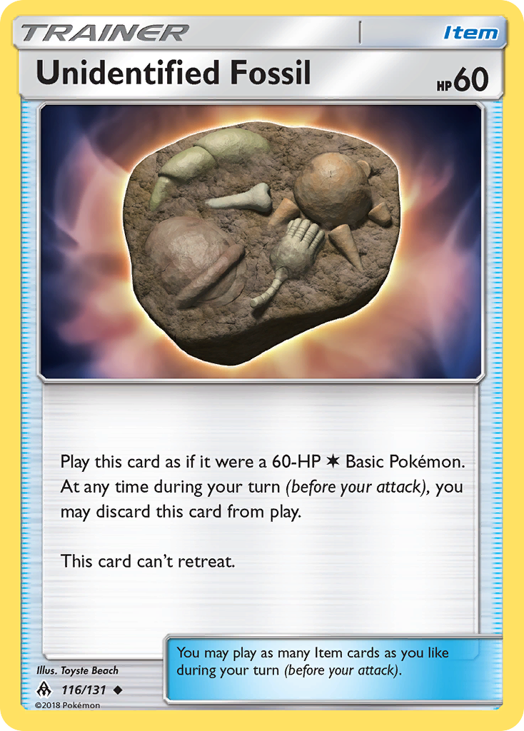 Unidentified Fossil 116/131 Forbidden Light