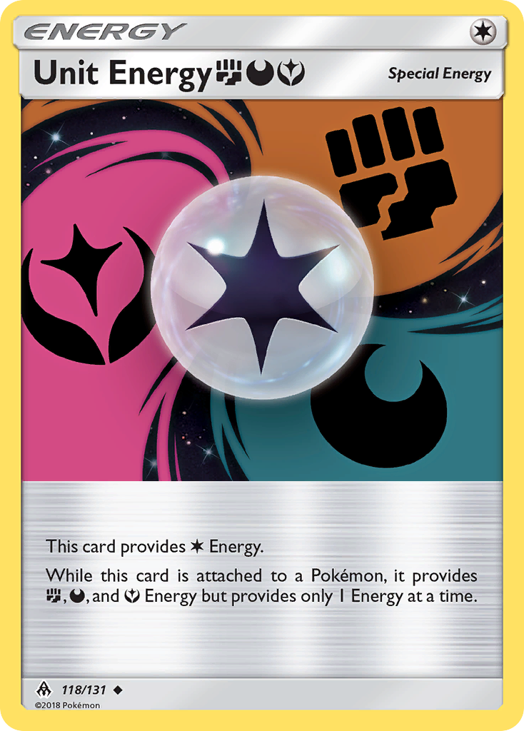 Unit Energy FightingDarknessFairy 118/131 Forbidden Light