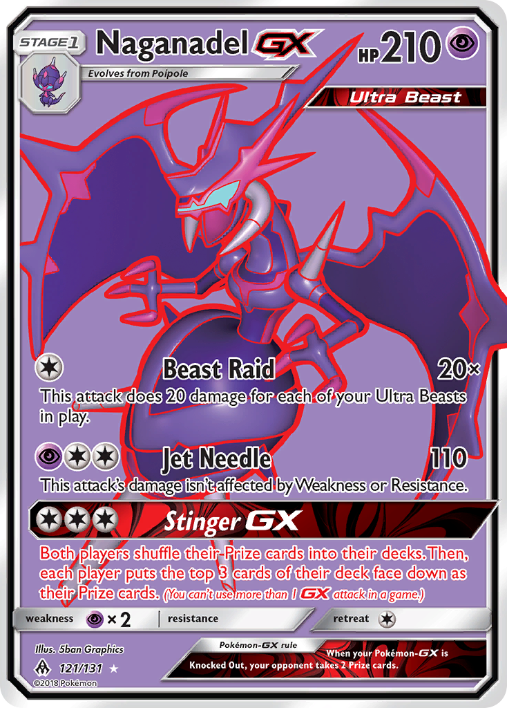 Naganadel-GX 121/131 Forbidden Light